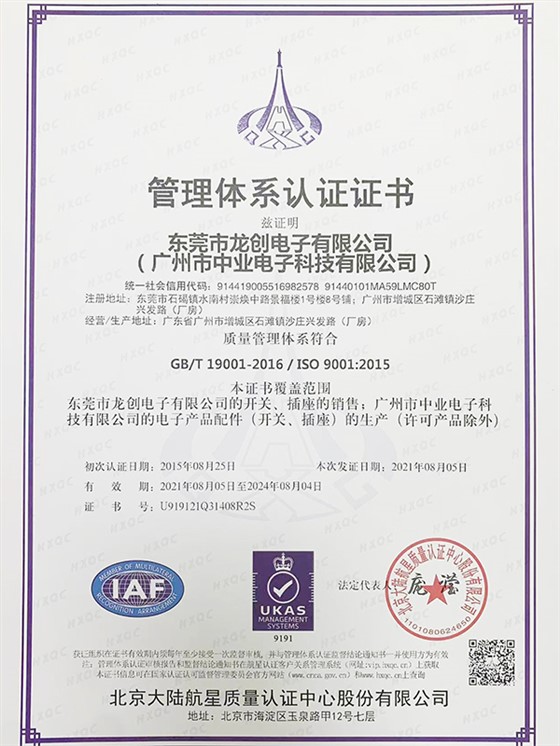 ISO9001质量管理体系中文